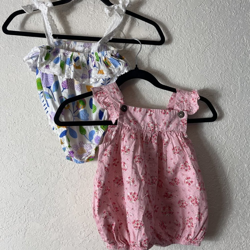 Tutu and Lulu Sunsuit Bundle (2) Sz 12-18 mo